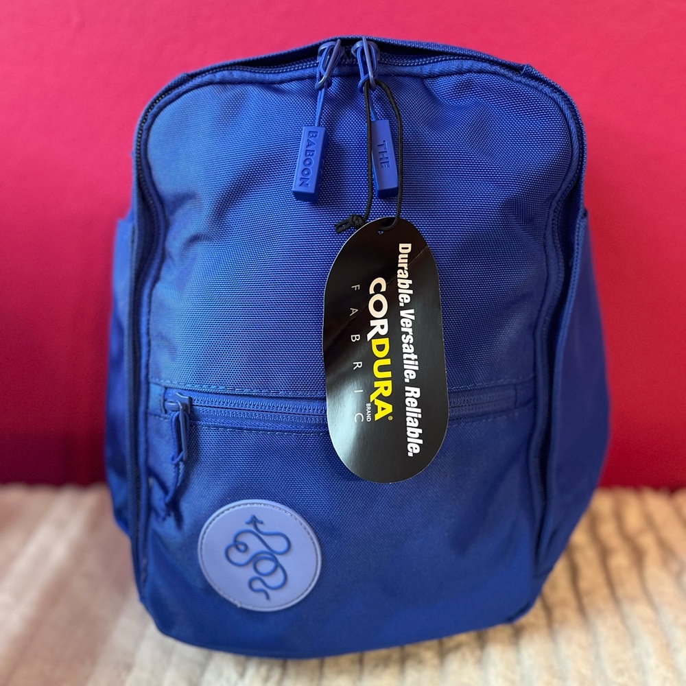 NWT baboon to the moon mini blue backpack, 8L daypack, small backpack